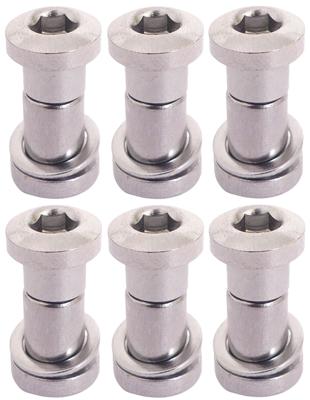 Bofix Zadelpenbout inbus 16 mm - chroom (6 stuks)