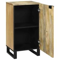 Dressoir Bruin 40 x 33 x 75 cm massief mangohout - thumbnail