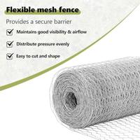 VidaXL Hek met paal zilver 1 x 25 m staal - thumbnail