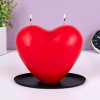 Hartvormige Druipkaars Met Rozengeur - thumbnail