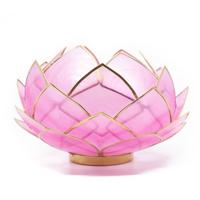 Lotus Sfeerlicht Roze Goudrand - Groot - thumbnail