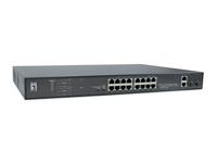 LevelOne FGP-2031 Netwerkschakelaar Unmanaged Fast Ethernet (10/100) Power Over Ethernet (PoE) 1U Zwart - thumbnail