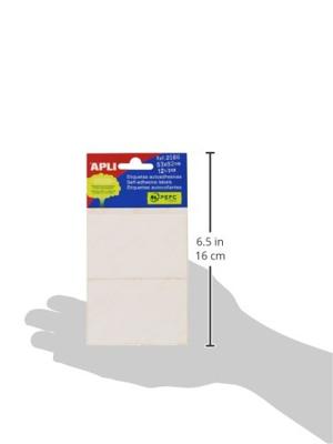 Apli witte etiketten ft 53 x 82 mm (b x h), 12 stuks, 2 per blad (2686)