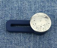 Op en Top Zwanger Broek Verlenger Zilver stars - thumbnail