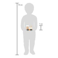 Small Foot - houten lettertrein polar - locomotief wit - thumbnail