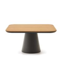 Kave Home Vierkante Tuintafel 'Tudons' Teakhout, 148 x 148cm - thumbnail