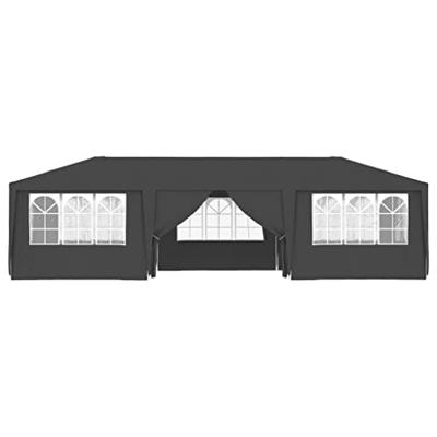 Partytent met zijwanden professioneel 90 g/m² 4x9 m antraciet