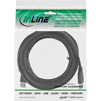 InLine 4043718233991 USB-kabel 5 m USB 3.2 Gen 1 (3.1 Gen 1) USB A Zwart - thumbnail