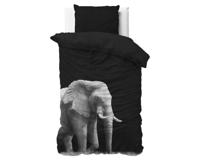 RoyalTextile - Elephant Dekbedovertrek - Zwart - 240 x 220 - thumbnail