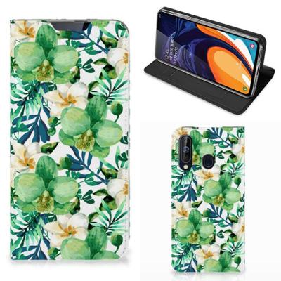 Samsung Galaxy A60 Smart Cover Orchidee Groen Samsung Galaxy A60 Smart Cover Orchidee Groen