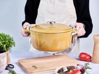 Cosy & Trendy Braadpan Fontestic Gietijzer Amber Gold Ø 28 cm / 8 Liter - Geëmailleerd - thumbnail