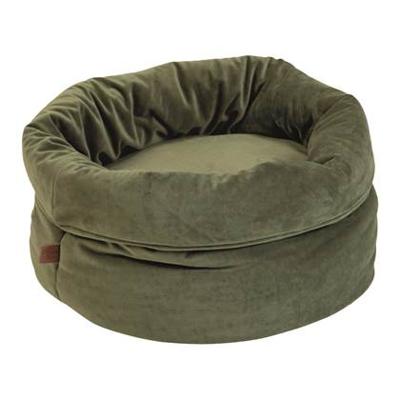 Designed by lotte fluco - kattenmand - fluweel - groen - 45x45x35 cm