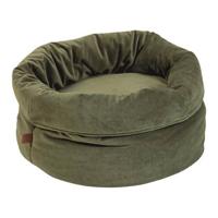 Designed by lotte fluco - kattenmand - fluweel - groen - 45x45x35 cm - thumbnail