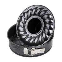 Zenker springvorm met vlakke- en tulband bodem black metallic 24cm - thumbnail