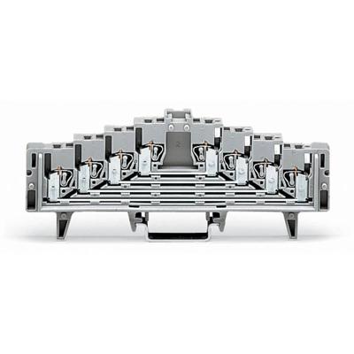 WAGO 727-230 Rangeerklem 7.62 mm Spanveer Toewijzing: L Grijs 50 stuk(s)