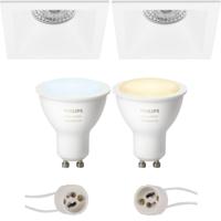 Philips Hue Verdiepte LED Spot Set GU10 - Mat Wit - 82mm - Bluetooth - thumbnail