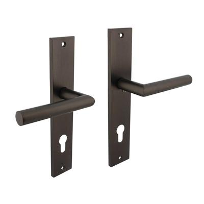Deurkruk Bastian op langschild 245x45mm profielcilindergat 78mm antraciet-grijs