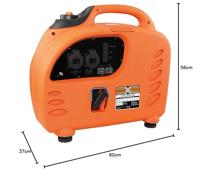 CrossTools CPG 2000 INV 4-takt Aggregaat met omvormer 2.4 kW 230 V 24 kg 2000 W - thumbnail