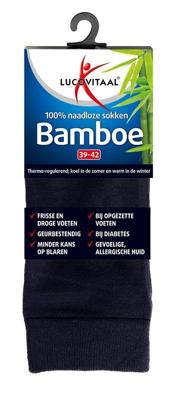 Lucovitaal Bamboe Sokken Blauw 39-42