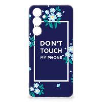Samsung Galaxy A54 5G Silicone-hoesje Flowers Blue DTMP - thumbnail