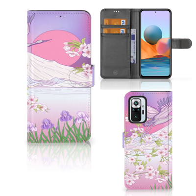 Xiaomi Redmi Note 10 Pro | Telefoonhoesje | Met pasjeshouder | Bird Flying