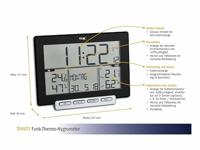 TFA Dostmann Trinity 30.3058.01 Draadloze thermo- en hygrometer Zwart - thumbnail