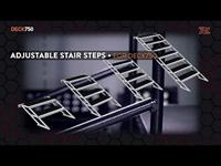 Power Dynamics Podiumrailing voor Deck750 1m - thumbnail