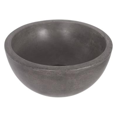 Differnz Ruz waskom beton donkergrijs rond 25 x 25 x 11.5 cm Differnz Ruz waskom beton donkergrijs rond 25 x 25 x 11.5 cm