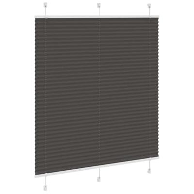 Pliss rolgordijn 120x100cm stofbreedte 119,4cm polyester zwart