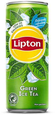 Lipton Ice Tea Green frisdrank, niet bruisend, sleek blik van 33 cl, pak van 24 stuks