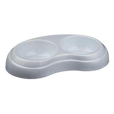 TRIXIE VOERBAK DUBBEL KUNSTSTOF ASSORTI 10X10 CM 200 ML 4 ST