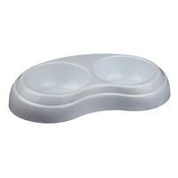 TRIXIE VOERBAK DUBBEL KUNSTSTOF ASSORTI 10X10 CM 200 ML 4 ST - thumbnail