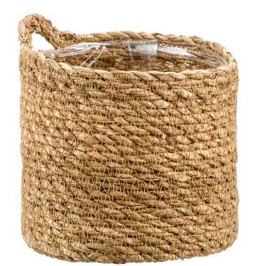 Bloempot hang Lizzy - naturel - 14xØ14 cm