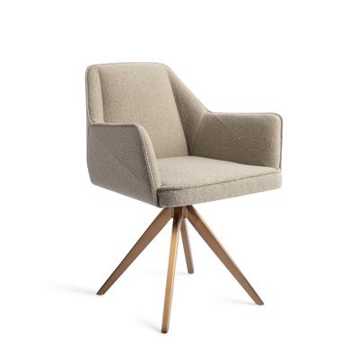 Jesper Home Eetkamerstoel 'Tome' Turn Rose, Draaibaar, kleur Great Greige