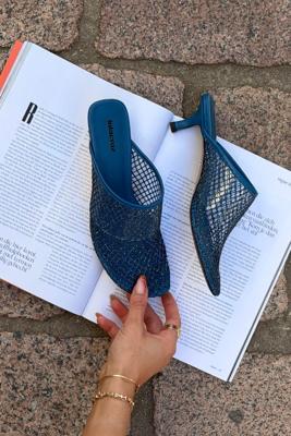 Lola Cruz pumps 182Z02BK azul zafiro
