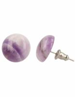 Amethist Oorstekers (12 mm) - thumbnail