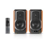 Edifier S1000W actieve wifi boekenplank speaker - Walnoot (per paar) - thumbnail