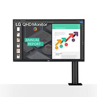 LG Electronics 27QN880-B.AEU QHD Ergo Monitor (AMD Radeon FreeSync, HDR 10, hoge ergonomie, flikkerveilig), donkerantraciet - thumbnail
