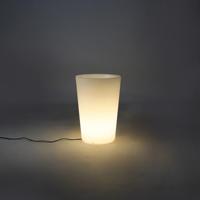 QAZQA Buiten vloerlamp wit 60 cm bloempot IP65 - Verano - thumbnail