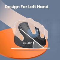 Perixx PERIMICE-719 L Ergonomische muis Radiografisch Zwart 800 dpi, 1200 dpi, 1600 dpi - thumbnail