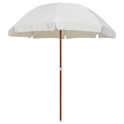Parasol met stalen paal 240 cm zandkleurig