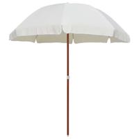 Parasol met stalen paal 240 cm zandkleurig - thumbnail