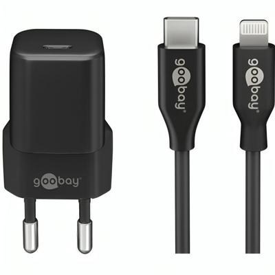 USB C oplader + USB Lightning kabel