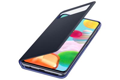 Samsung Galaxy A41 S View Wallet Cover Telefoonhoesje Zwart Samsung Galaxy A41 S View Wallet Cover Telefoonhoesje Zwart