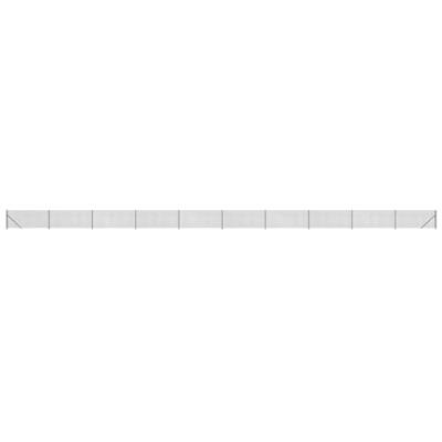 VidaXL Gaashek met flens 0,8x25 m antracietkleurig