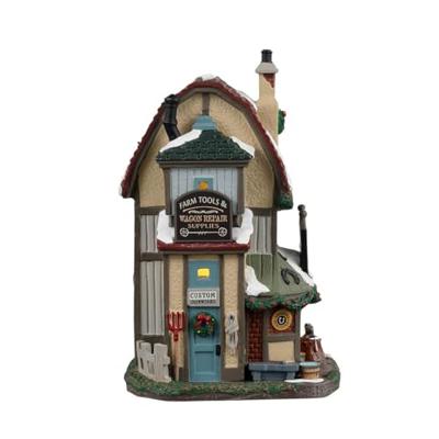 Lemax fitzroy&apos;s farrier verlicht kersthuisje Caddington Village 2023