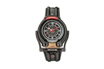 Gevril GV2 Triton Men's Black Dial Calfskin Leather Watch 3401 Heren Horloge