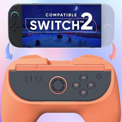 Oniverse Nintendo Switch 2 Set van 2 Ergonomische Grips Oranje/Blauw