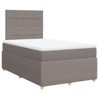 Boxspring met matras stof taupe 120x200 cm - thumbnail