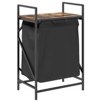 Wasmand 1 vak met plank gerookt eikenkleurig - thumbnail